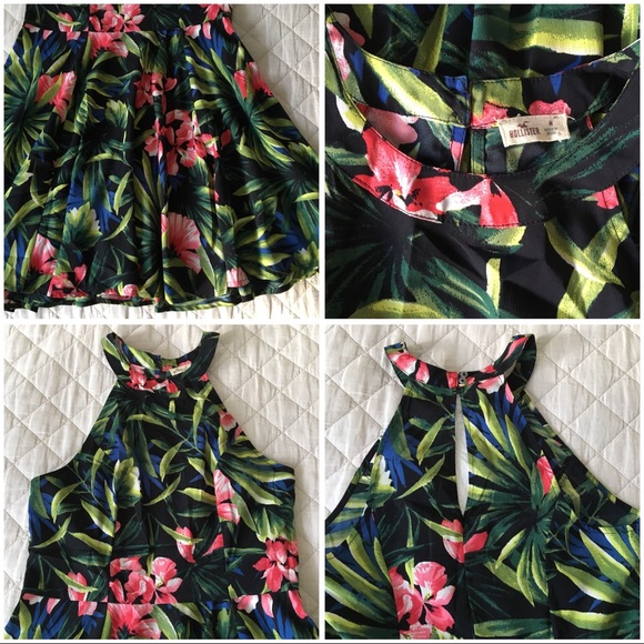 ‼️SOLD‼️NWOT Hollister Tropical/Floral Mini Dress - Picture 8 of 8